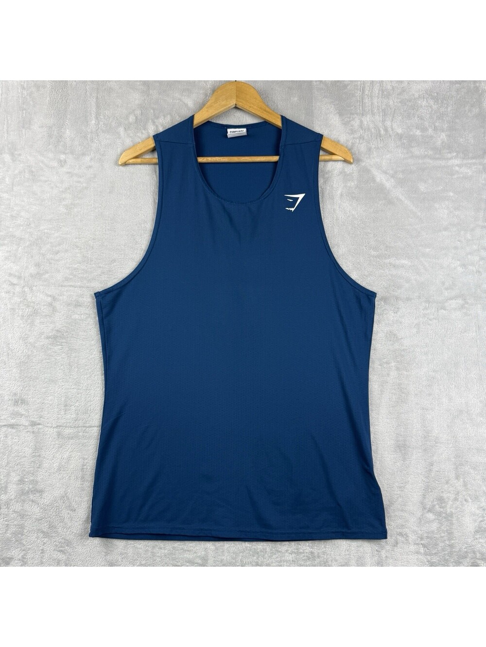 Gymshark Men’s Medium Blue Lightweight Performance Training Gym Workout Tank Top